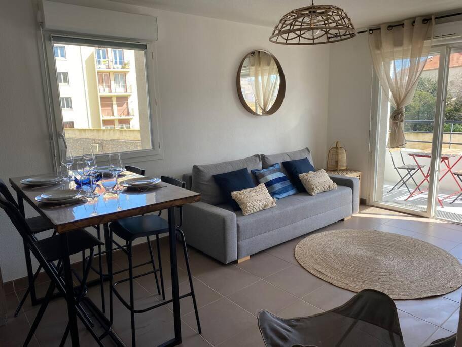 Cosy T3 Gare Terrasse + Parking Apartment Sete Bagian luar foto